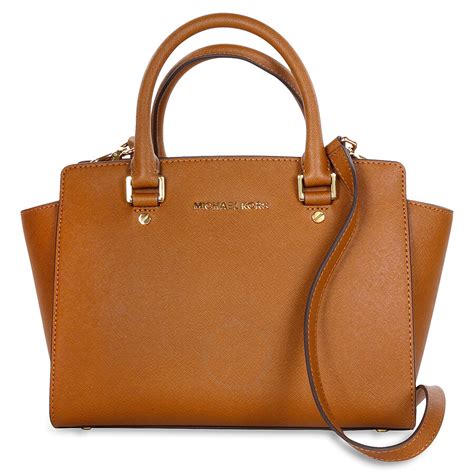 michael kors medium selma saffiano satchel vanilla|Michael Kors selma satchel.